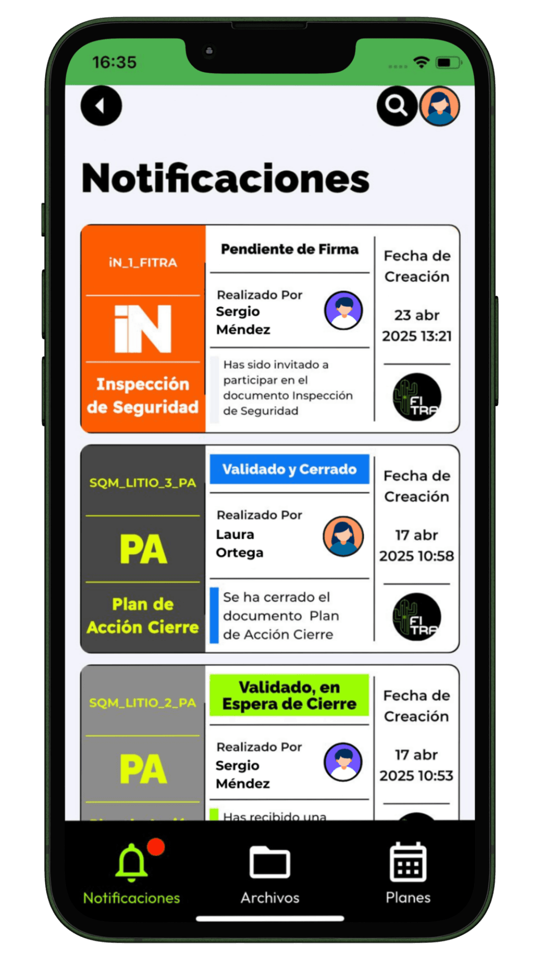 Industrial Mobile App